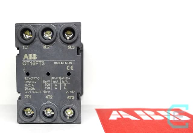 JUEGO DE MANETA Y DESCONECTADOR DE 3x16 AMPER ABB - Switch desconectador