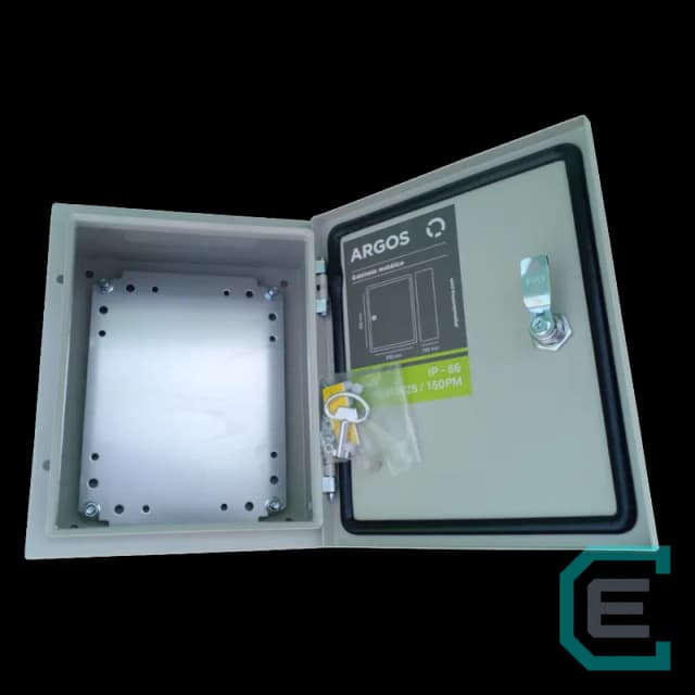 GABINETE METALICO C/PLACA DE MONTAJE TAMAÑO 30x25x15 cm. ARGOS - Metálicos