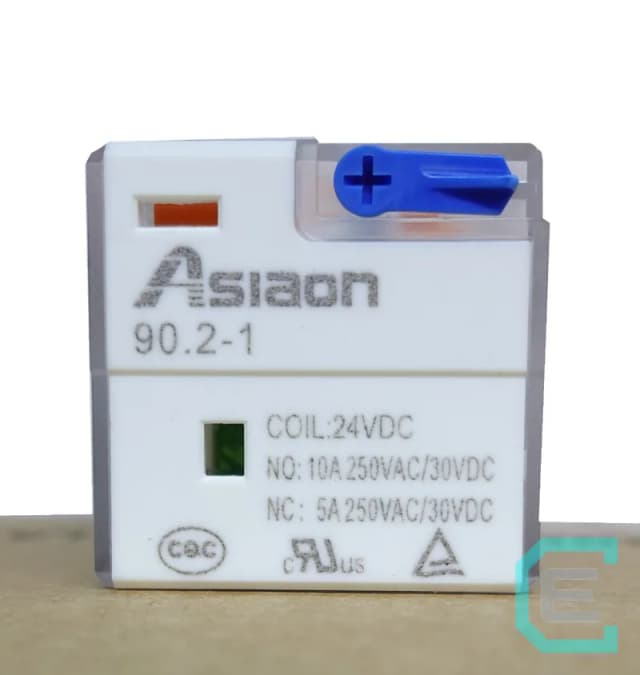 RELEVADOR ELECTROMECANICO DE 8 PINES BOBINA 24 VDC ASIAON - 8 pines