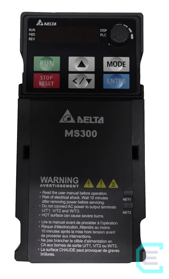 VARIADOR DE VELOCIDAD 1HP 220VAC IN 2PH OUT 3PH DELTA ELECTRONICS - Variadores