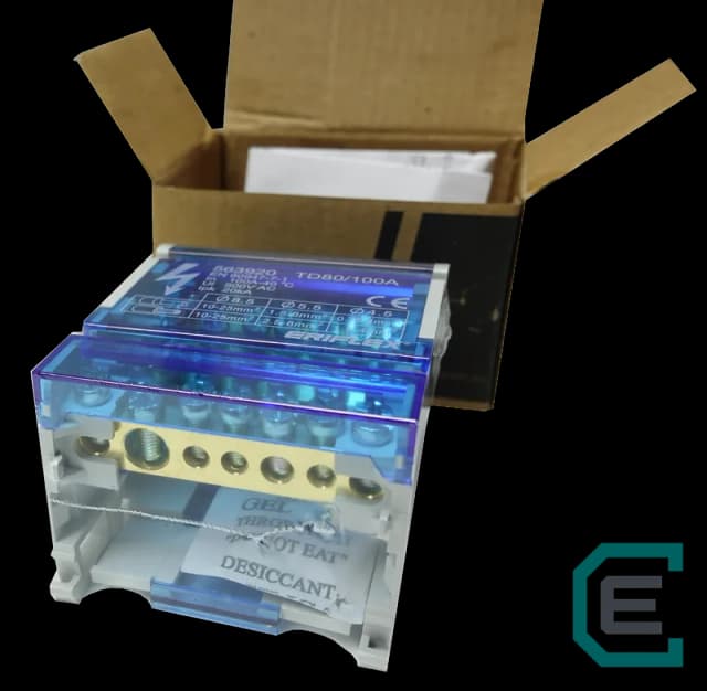 REPARTIDOR DE POTENCIA 4x100A 7 TERMINALES ERIFLEX - 4 polos