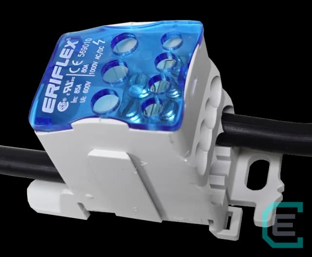 JUEGO DE 3 REPARTIDORES 1x80 AMPER ERIFLEX - 1 polo