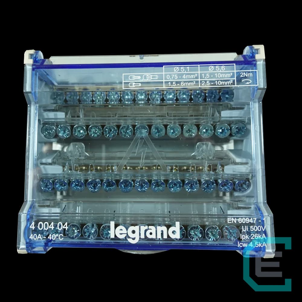 REPARTIDOR DE POTENCIA 4x40 AMPER - LEGRAND
