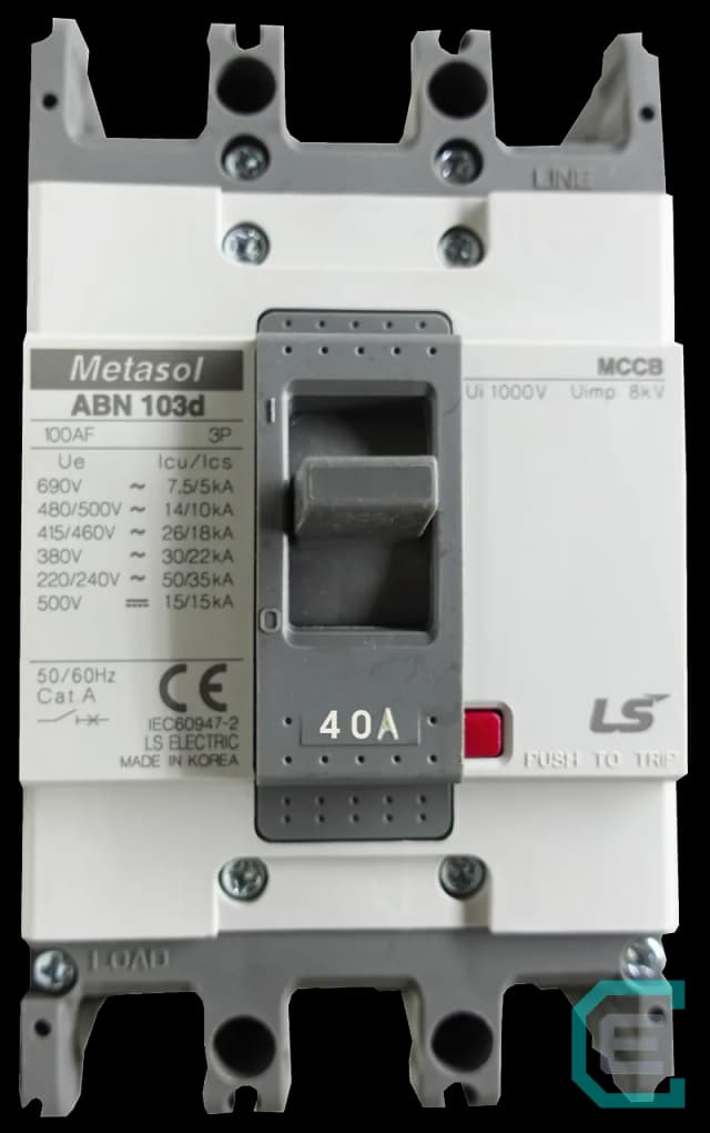 INTERRUPTOR TERMOMAGNETICO CAJA MOLDEADA 3x40A LS ELECTRIC - Caja moldeada