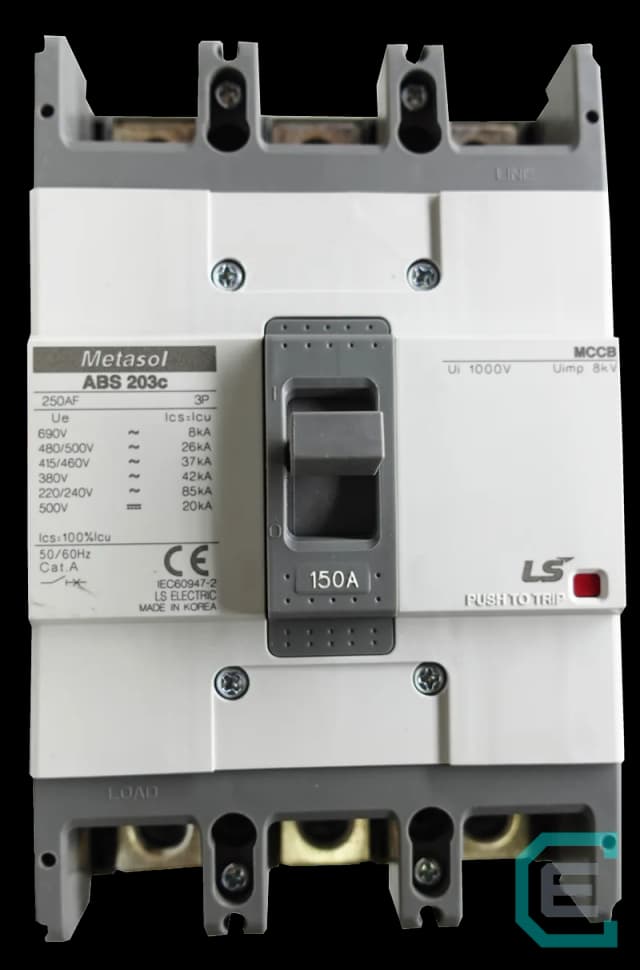 INTERRUPTOR TERMOMAGNETICO CAJA MOLDEADA 3x150A LS ELECTRIC - Caja moldeada