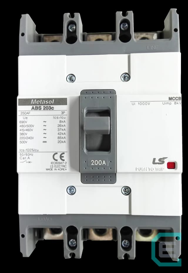 INTERRUPTOR TERMOMAGNETICO CAJA MOLDEADA 3x200A LS ELECTRIC - Caja moldeada