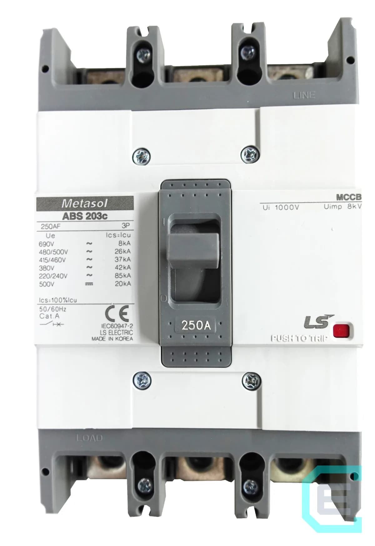 INTERRUPTOR TERMOMAGNETICO CAJA MOLDEADA 3x250A - LS ELECTRIC