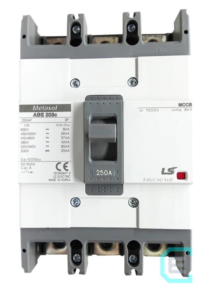 INTERRUPTOR TERMOMAGNETICO CAJA MOLDEADA 3x250A LS ELECTRIC - Caja moldeada