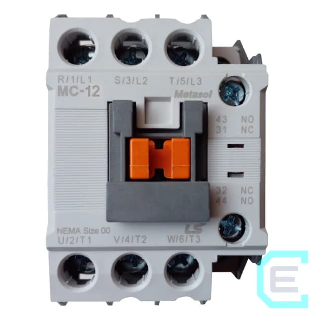 CONTACTOR 3P 12A, 1NA 1NC, BOBINA A 120 VAC LS ELECTRIC - 3 polos