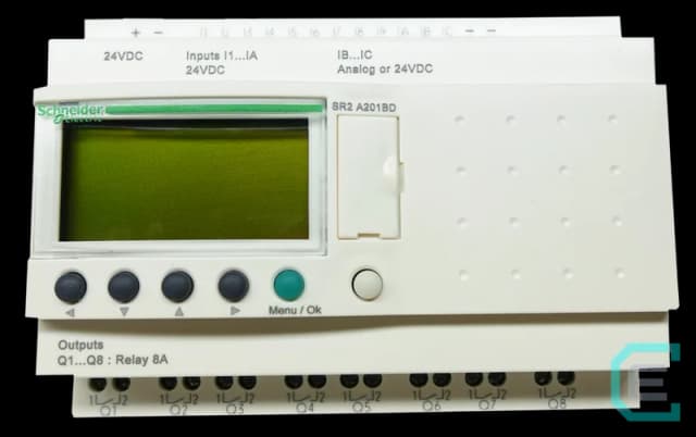 CONTROLADOR LOGICO ZELIO 24 VDC, 10 DIG, 2AN, 8 OUT, SIN RELOJ SCHNEIDER ELECTRIC - Zelios