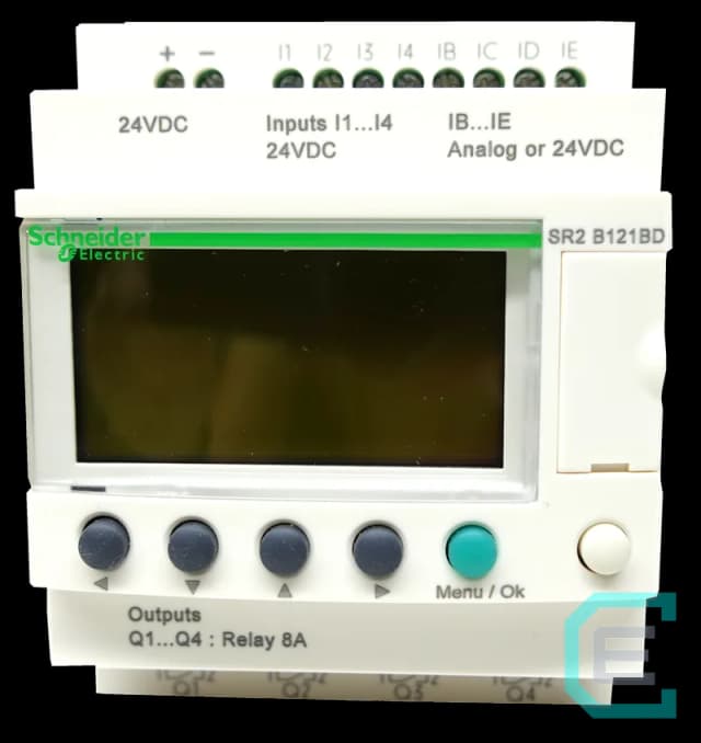 CONTROLADOR LOGICO ZELIO 24VDC, 4 DIG, 4 AN, 4 OUT SCHNEIDER ELECTRIC - Zelios