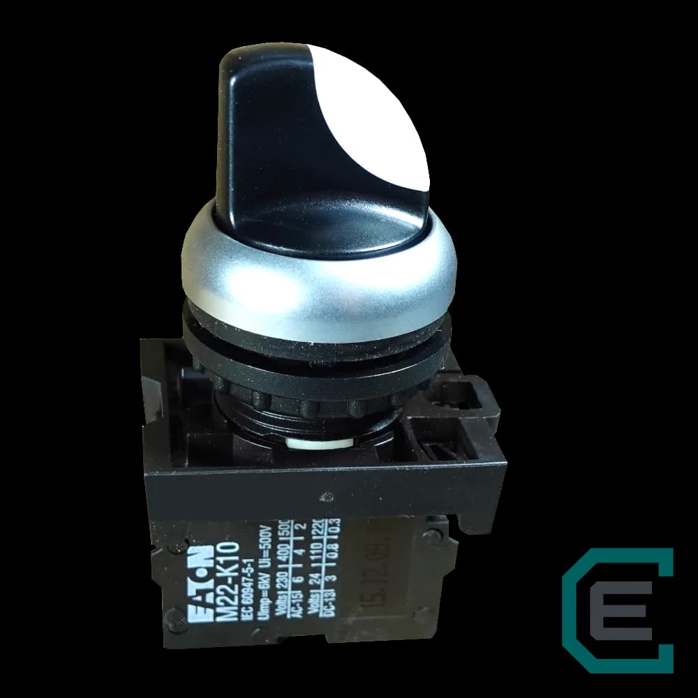 SELECTOR DE 2P MOMENTANEO C/RETORNO + BASE + 1NA - EATON