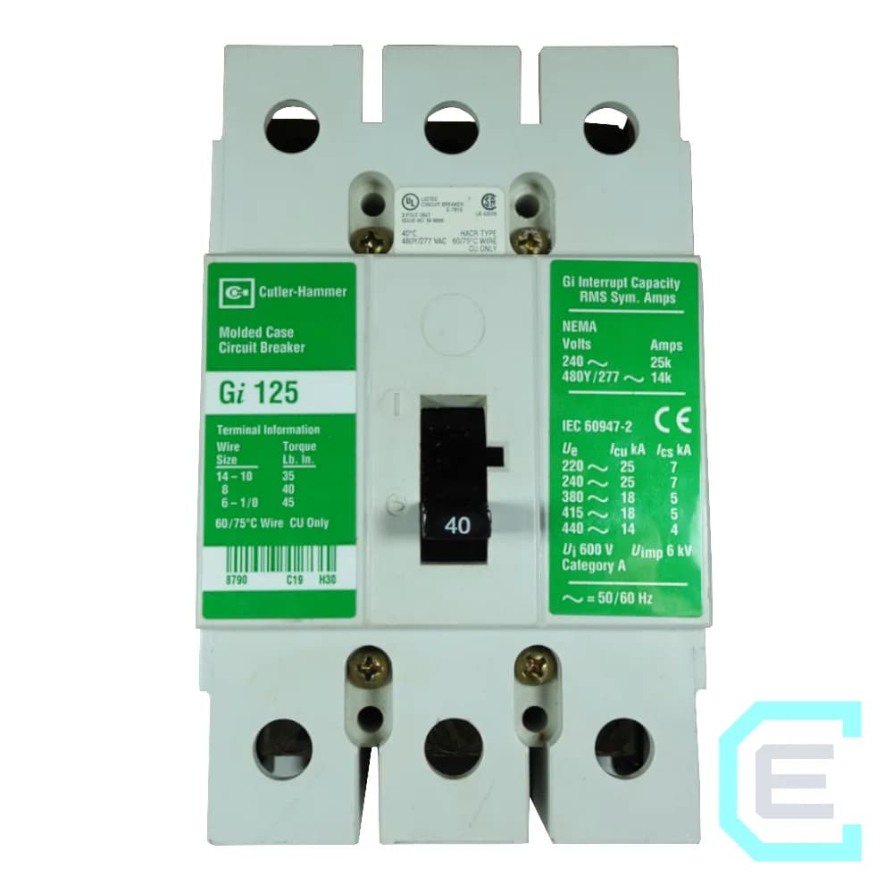 INTERRUPTOR CAJA MOLDEAD 3x40 AMPER - EATON