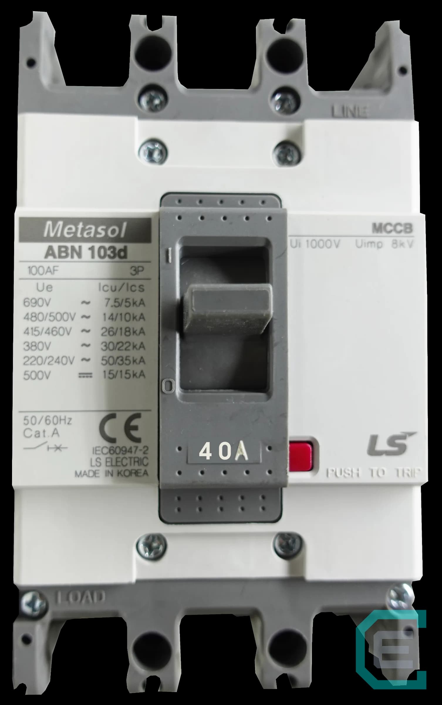 INTERRUPTOR TERMOMAGNETICO CAJA MOLDEADA 3x40A - LS ELECTRIC