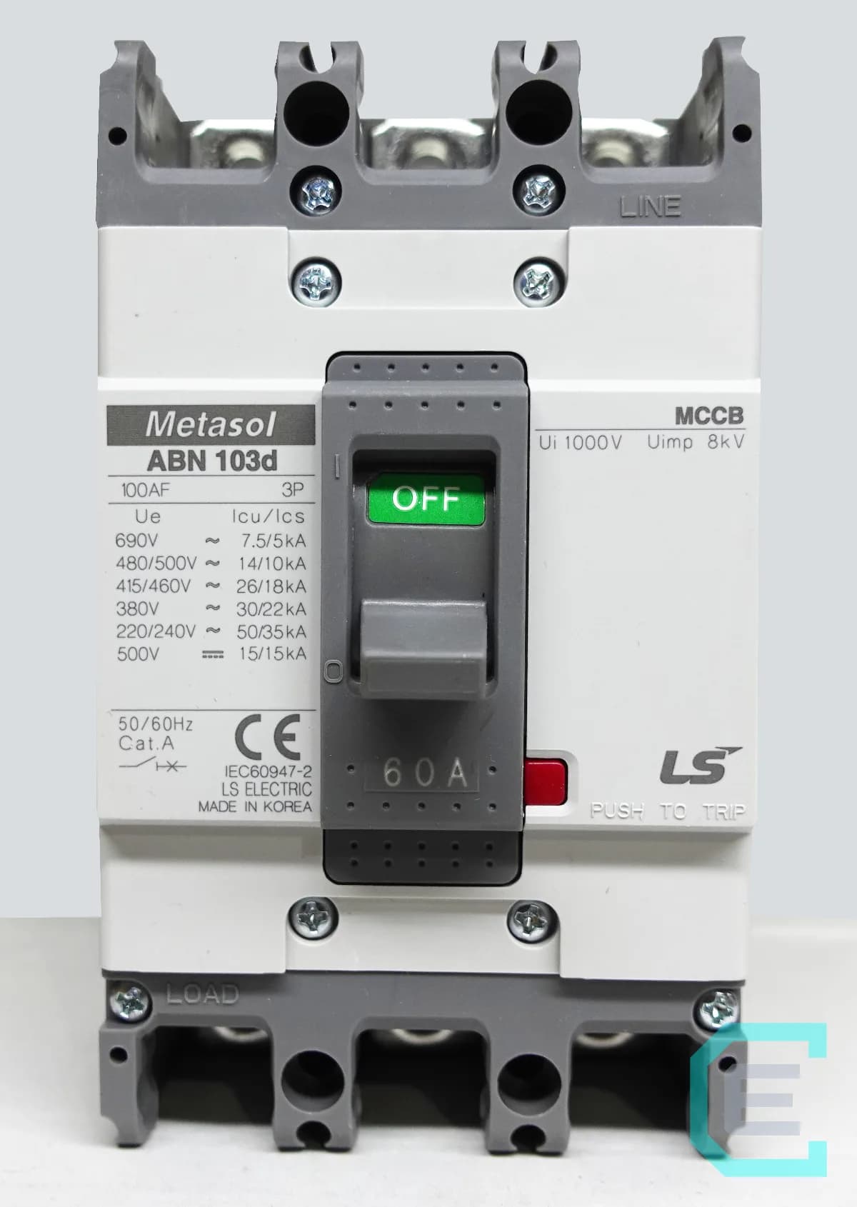 INTERRUPTOR TERMOMAGNETICO CAJA MOLDEADA 3x60A - LS ELECTRIC