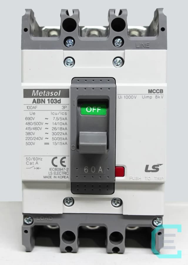 INTERRUPTOR TERMOMAGNETICO CAJA MOLDEADA 3x60A LS ELECTRIC - Caja moldeada