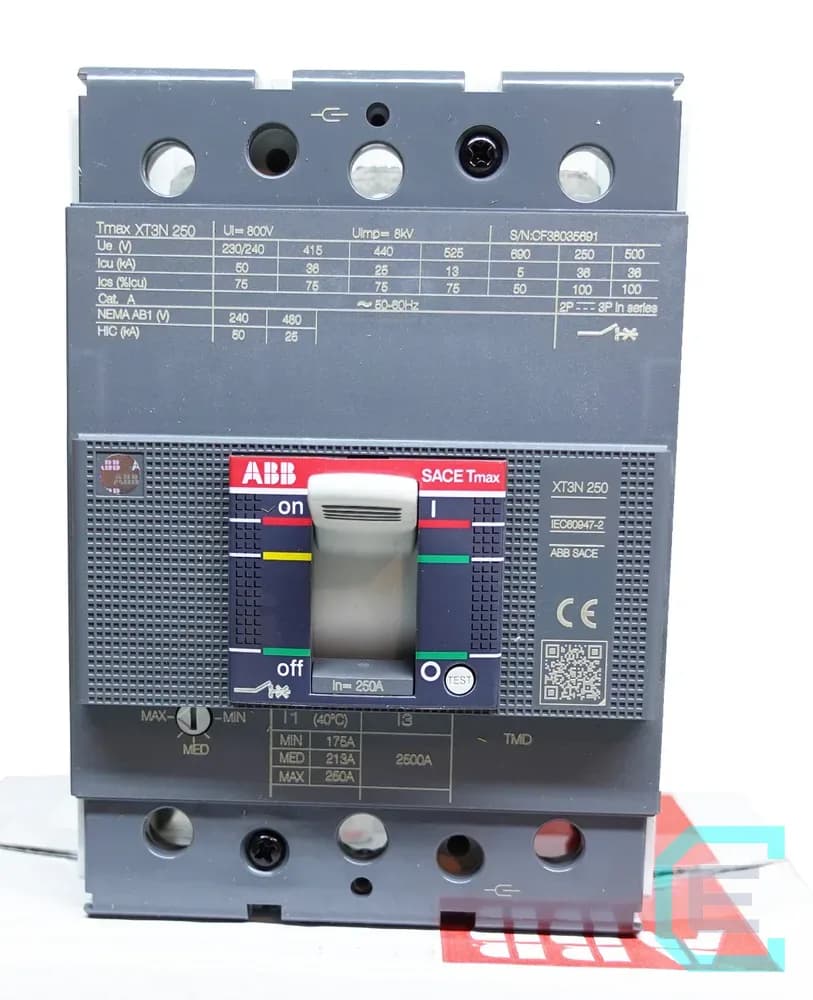 Interruptor en caja moldeada ABB Tmax XT3N