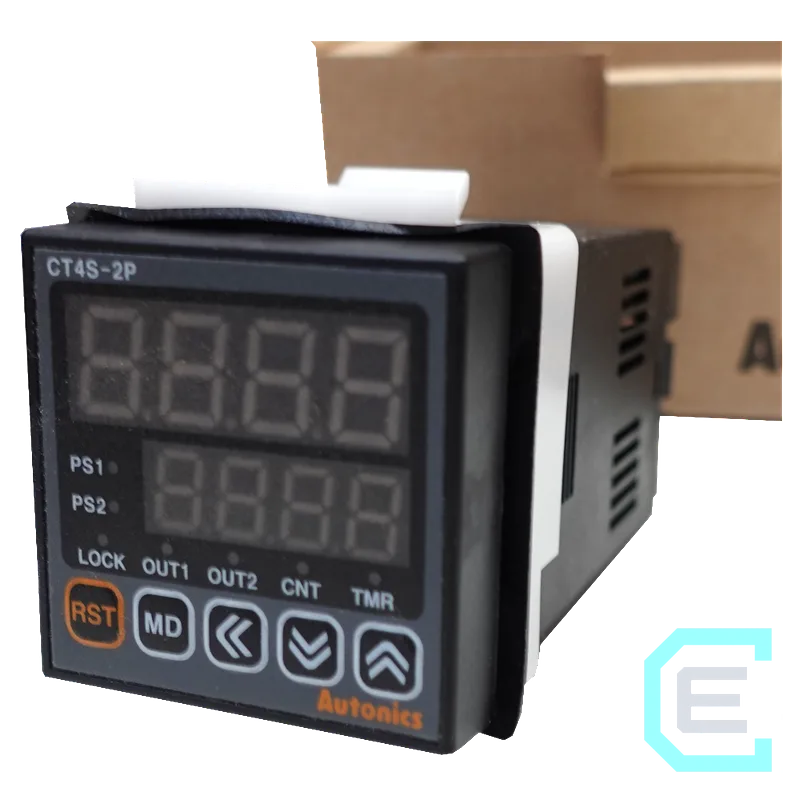 CONTADOR / TEMPORIZADOR DE 4 DIGITOS 100-240V AUTONICS - Contadores