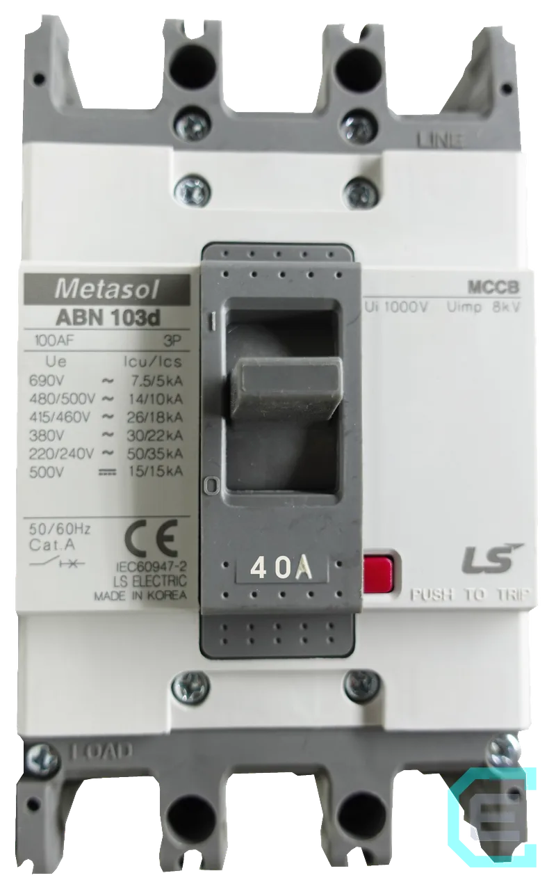 INTERRUPTOR TERMOMAGNETICO CAJA MOLDEADA 3x40A LS ELECTRIC - Caja moldeada
