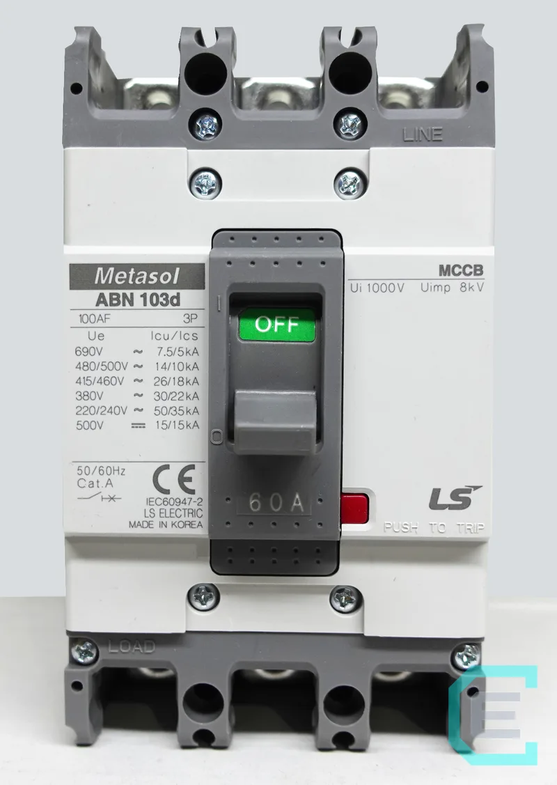INTERRUPTOR TERMOMAGNETICO CAJA MOLDEADA 3x60A LS ELECTRIC - Caja moldeada