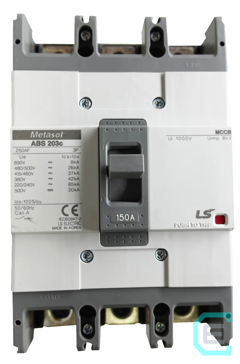 INTERRUPTOR TERMOMAGNETICO CAJA MOLDEADA 3x150A LS ELECTRIC - Caja moldeada
