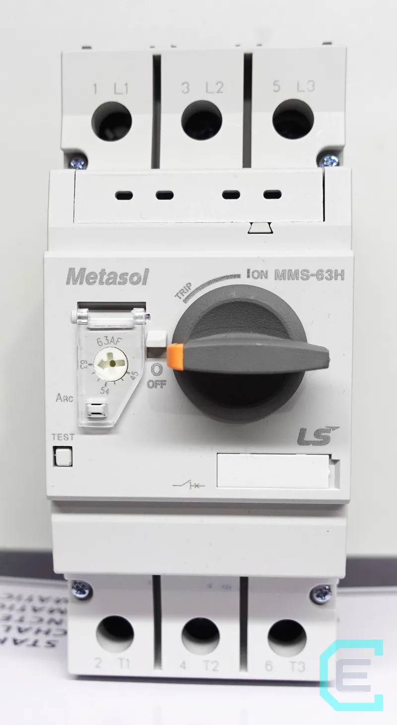 GUARDAMOTOR ALTA CAPACIDAD INTERRUPTIVA RANGO DE AJUSTE 45-63A LS ELECTRIC - Tipo h