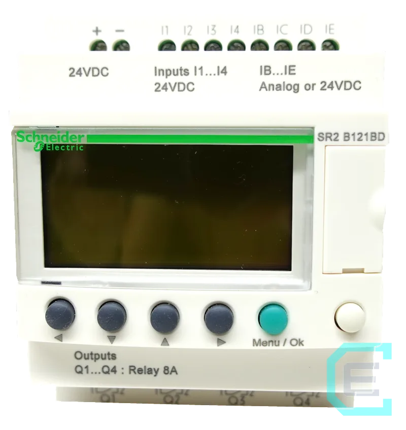CONTROLADOR LOGICO ZELIO 24VDC, 4 DIG, 4 AN, 4 OUT SCHNEIDER ELECTRIC - Zelios
